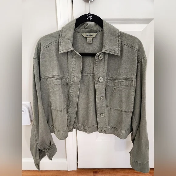 Old Navy cropped jacket, size small NWOT - Picture 1 of 6